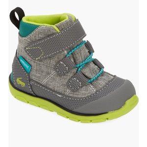 See Kai Run Sam II Waterproof Boot | Gray & Green | Size 4 M (Baby)